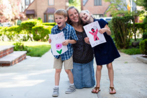 “I really want to teach my children empathy so it’s important for me to talk to them about the privileges they have.” shared Jo, Simon and Miriam’s mother