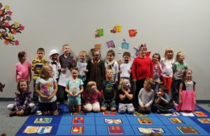 Children performing at the Readers’ Theatre.