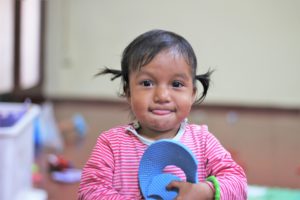 Little Idania, who at 18 months already can say 55 words!