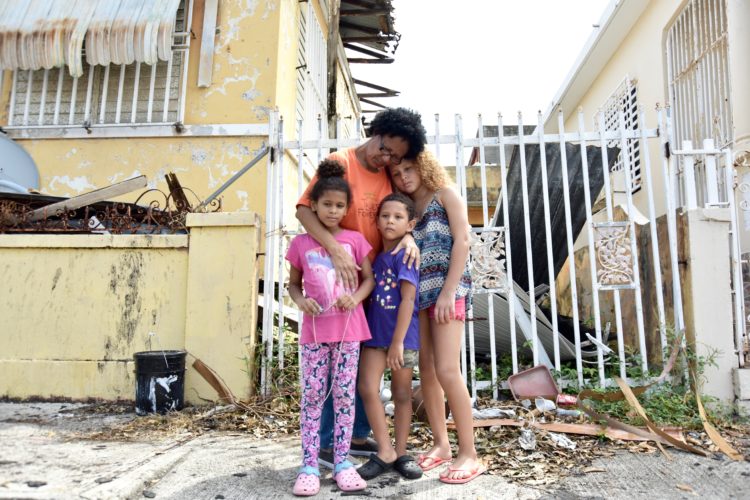 Martina watches over three of her grandchildren as their mother works, October 2017. Like most families, they’re coping with the realities of life and loss after Hurricane Maria struck the island in September 2017.