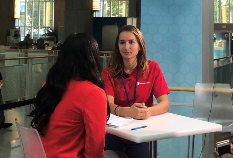Anxhela, a 16-year old from North-East Albania, is a student in 12 grade, a storyteller, a painter and an advocate for children and specifically girls’ rights. Photo credit: Save the Children